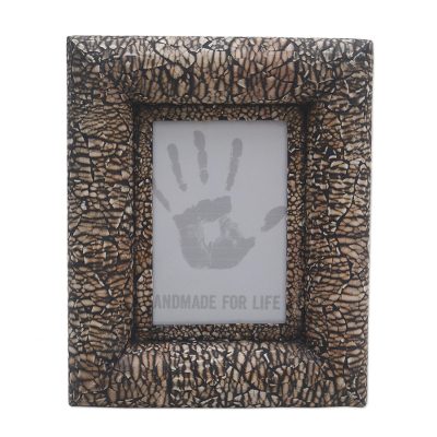 Wood and eggshell photo frame (4x6)