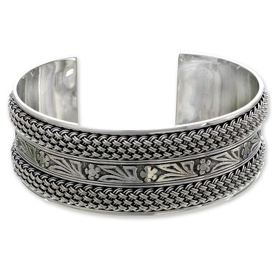 Sterling silver cuff bracelet