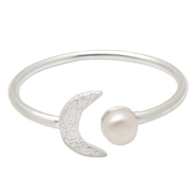 Sterling Silver Mabe Pearl Cocktail Ring