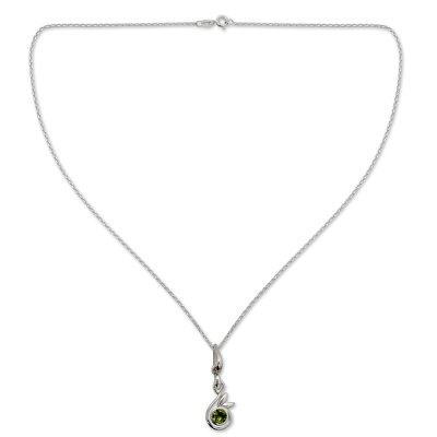Peridot Necklace from Indian Modern Jewelry Collection