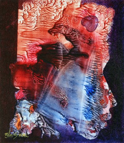 Abstract Acrylic Painting on Canvas