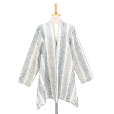 Striped Open Cotton Jacket
