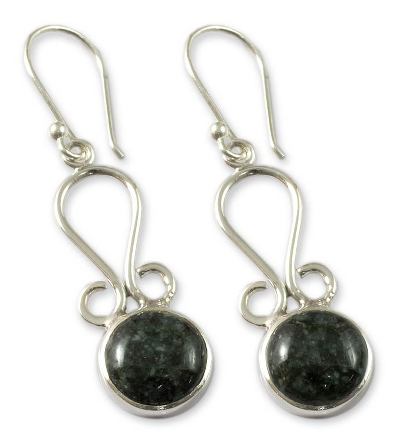 Jade dangle earrings