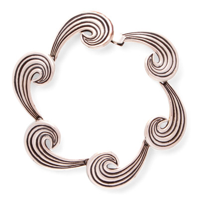 Sterling silver link bracelet