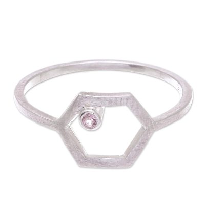 Hand Made Sterling Silver and Tourmaline Ring