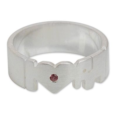 Tourmaline band ring