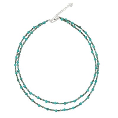 Thai Handcrafted Beaded Necklace with Silver Clasp