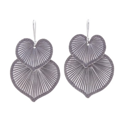 Heart Shaped 950 Silver Earrings
