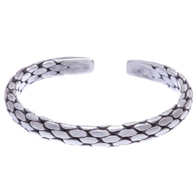 Thai Hand Made Sterling Silver Cuff Bracelet