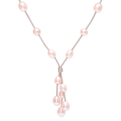Hand Made Cultured Pearl Pendant Necklace