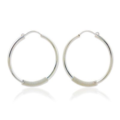 Fair Trade Sterling Silver Hoop Earrings