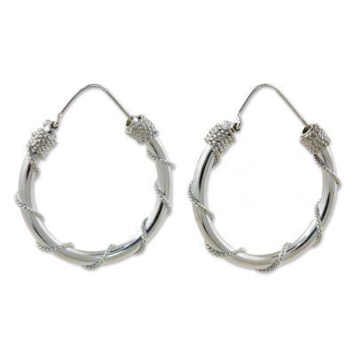Fair Trade Sterling Silver Hoop Earrings