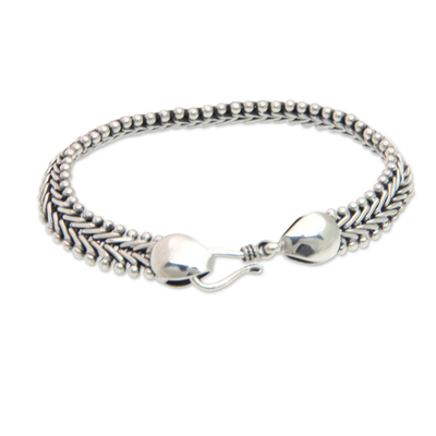 Unique Sterling Silver Chain Jewelry Bracelet