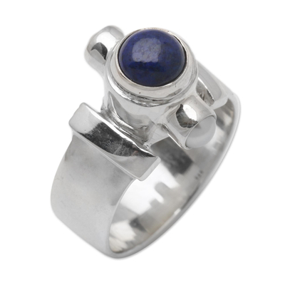 Handcrafted Sterling Silver and Lapis Lazuli Ring