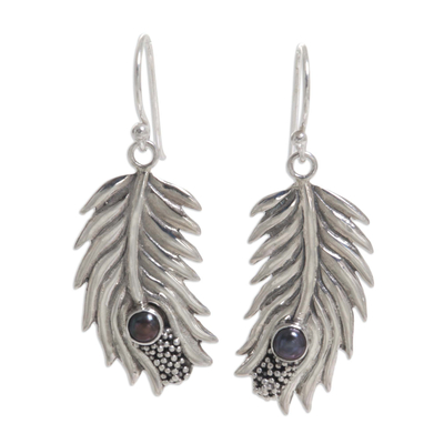 Pearl Sterling Silver Dangle Earrings