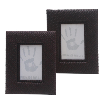 Handwoven Photo Frame Set (3x5 and 4x6)