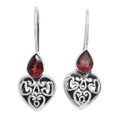 Garnet earrings