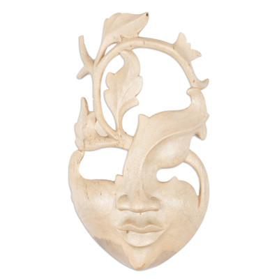 Handcrafted Indonesian Wood Mask