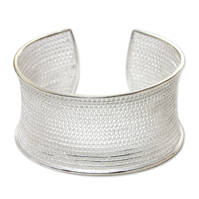 Balinese Silver Filigree Bracelet