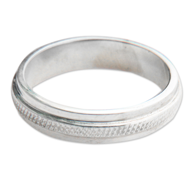 Fair Trade Artisan Jewelry Sterling Silver Band Ring