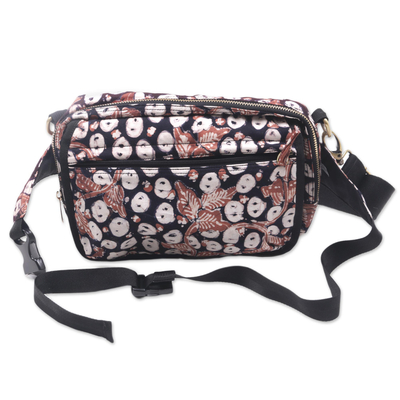 Handmade Cotton Shoulder Bag with Batik Pattern