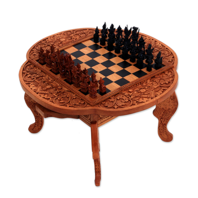 Handcarved Wood Chess Set