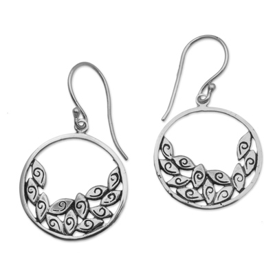 Handmade Sterling Silver Dangle Earrings from Indonesia