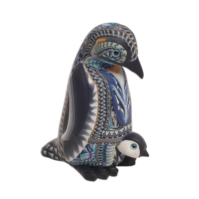 Polymer Clay Mother Penguin Sculpture (4 Inch)
