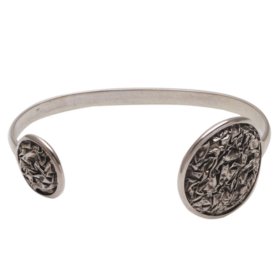 Modern Sterling Silver Cuff Bracelet Crafted in Bali