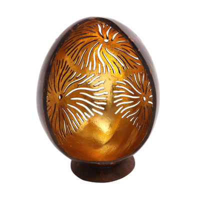 Firework Pattern Coconut Shell Catchall from Bali