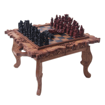 Sea Life Wood Chess Set