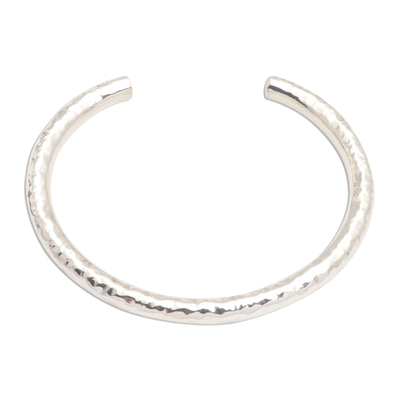 Hammered Sterling Silver Cuff Bracelet