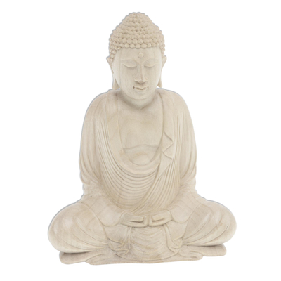 Artisan Crafted Seated Buddha Sculpture