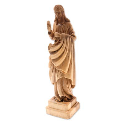 Hand Carved Acacia Wood Jesus Christ Sculpture