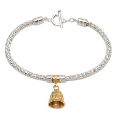 Gold-Plated Sterling Silver Charm Bracelet from Bail