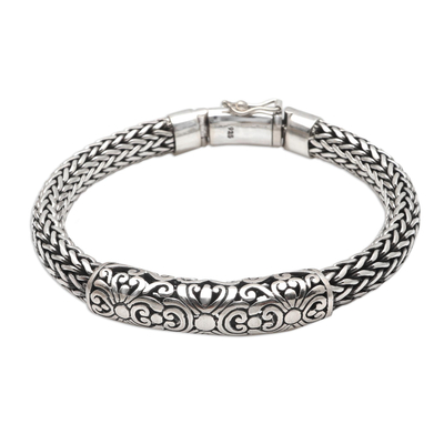 Sterling Silver Braided Naga Chain Bracelet