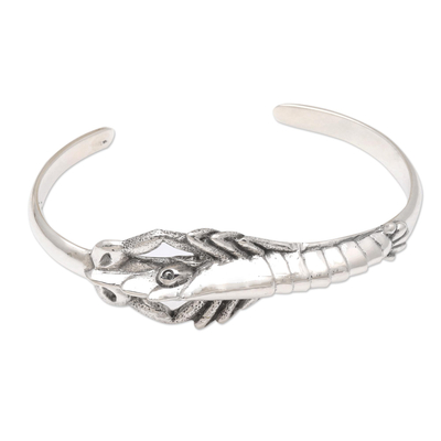 Sterling Silver Lobster Cuff Bracelet