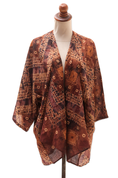 Hand-Woven Thai Silk Kimono Jacket