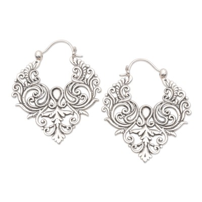 Handcrafted Sterling Silver Hoop Earrings