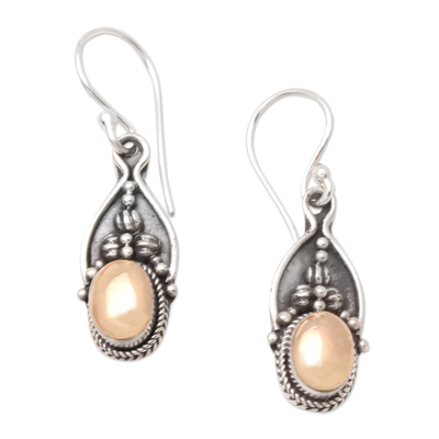 Gold-Accented Sterling Silver Dangle Earrings