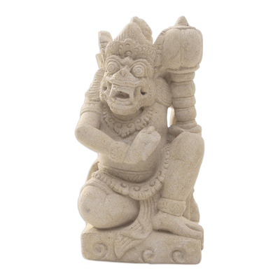 Handcrafted Balinese Sandstone Statuette