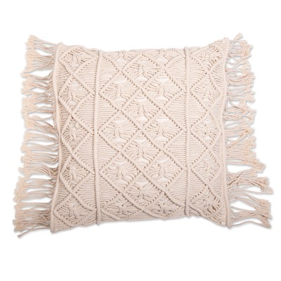 Handmade Cotton Macrame Cushion Cover