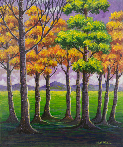 Tree-Themed Original Acrylic Painting