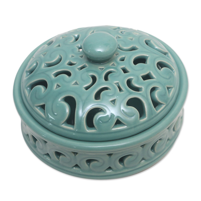 Traditional Porcelain Mosquito Coil Holder Handmade in Bali