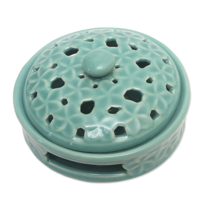 Traditional Porcelain Mosquito Coil Holder Handmade in Bali