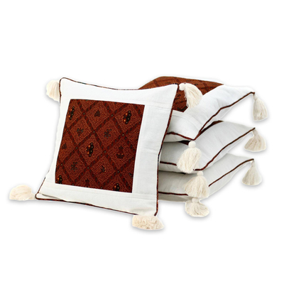 Cotton Patterned Cushion Covers (Set of 4)