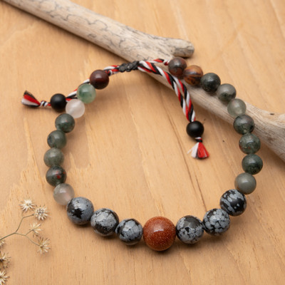 Yoga Tridatu Bloodstone Obsidian Sandstone Men