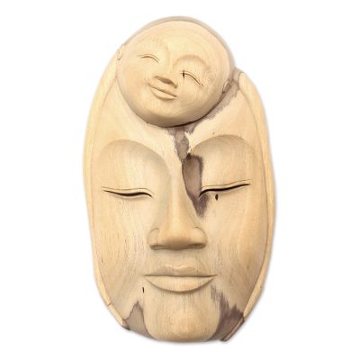 Modern Wood Mask from Indonesia