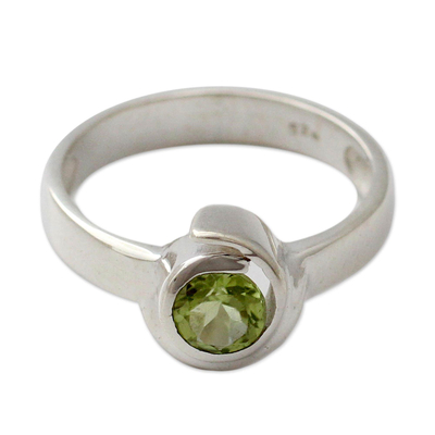 Handcrafted Sterling Silver Peridot Ring