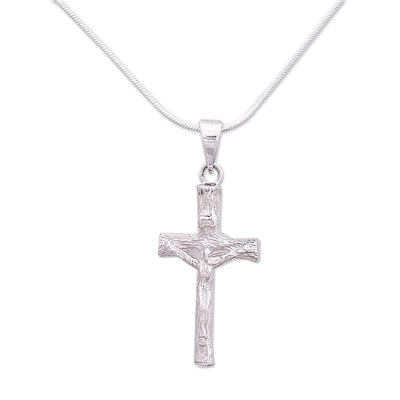 Cross Sterling Silver Necklace Religious Jewelry